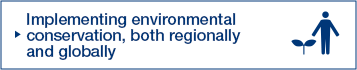 Implementing environmental conservation, both regionally and globally